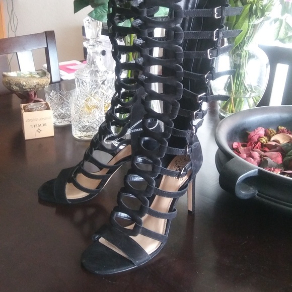 Vince Camuto Size 10 Buckle Boots - Picture 1 of 4